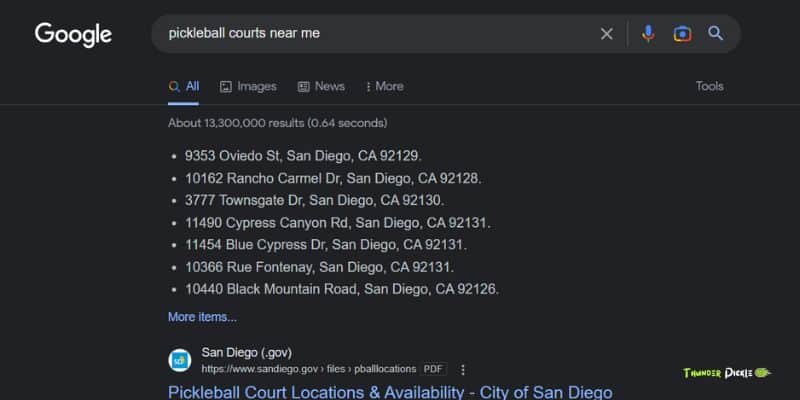 pickleball courts near me in San Diego