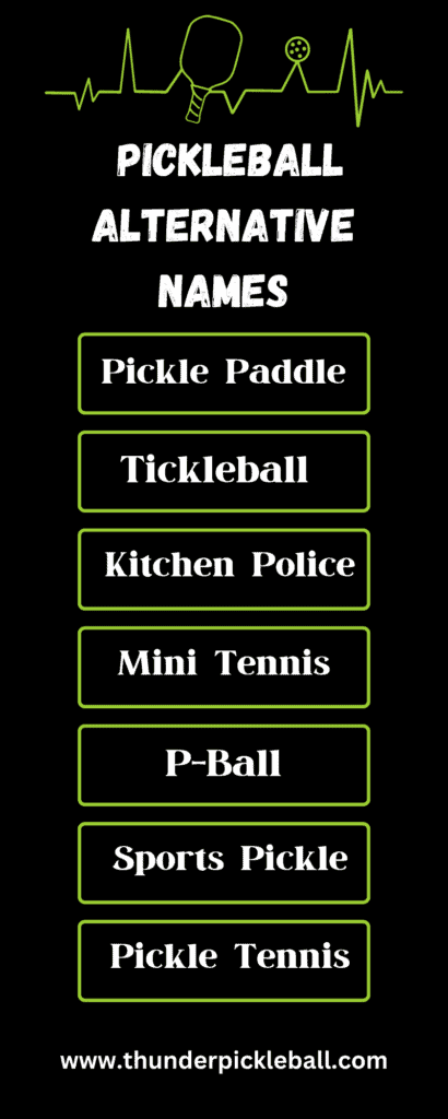 Pickleball Alternative Names