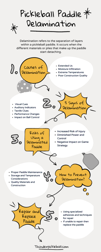 Pickleball Paddle Delamination
