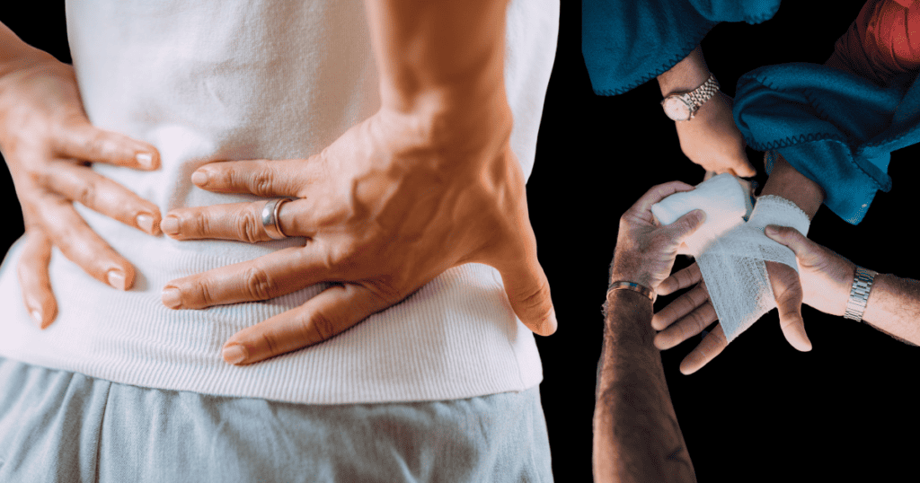 Lower Back Pain and hand injury