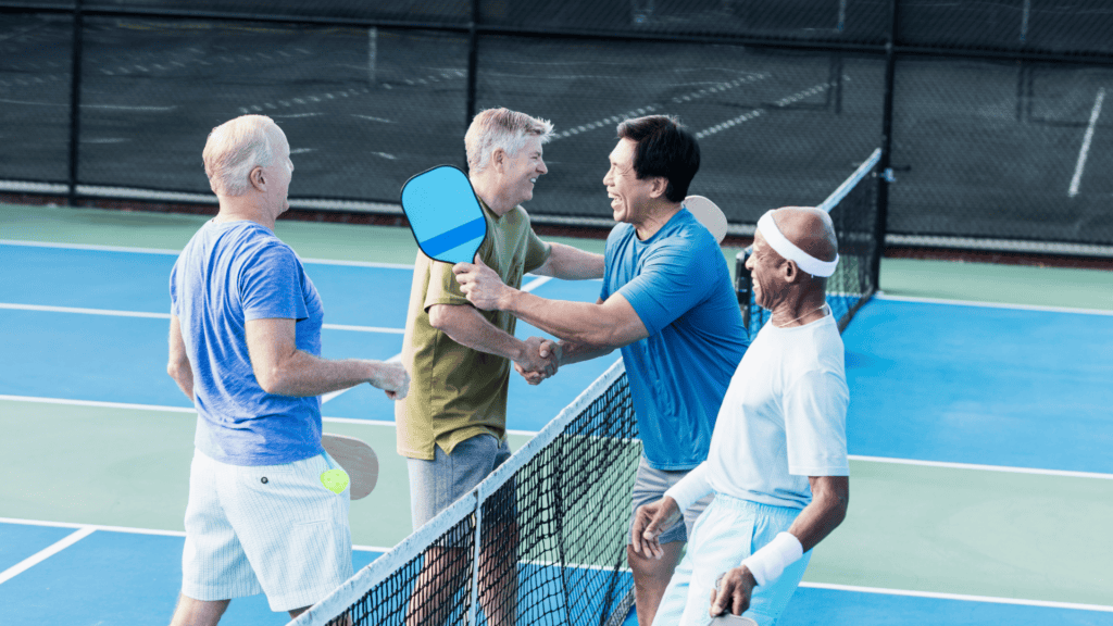 Peoples playing in  Pickleball Court Los Angeles